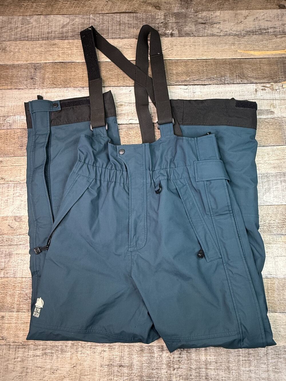 Gore-Tex Alpine Design Snow Arrowhead Pants Mens M Snowboard Ski Suspenders Blue